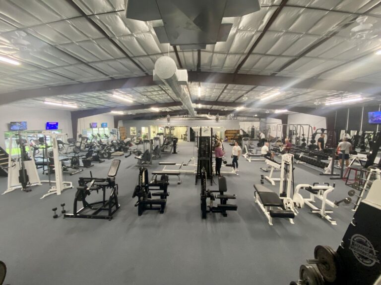 Wide view of the main workout floor at Life Changing Fitness in Tyler